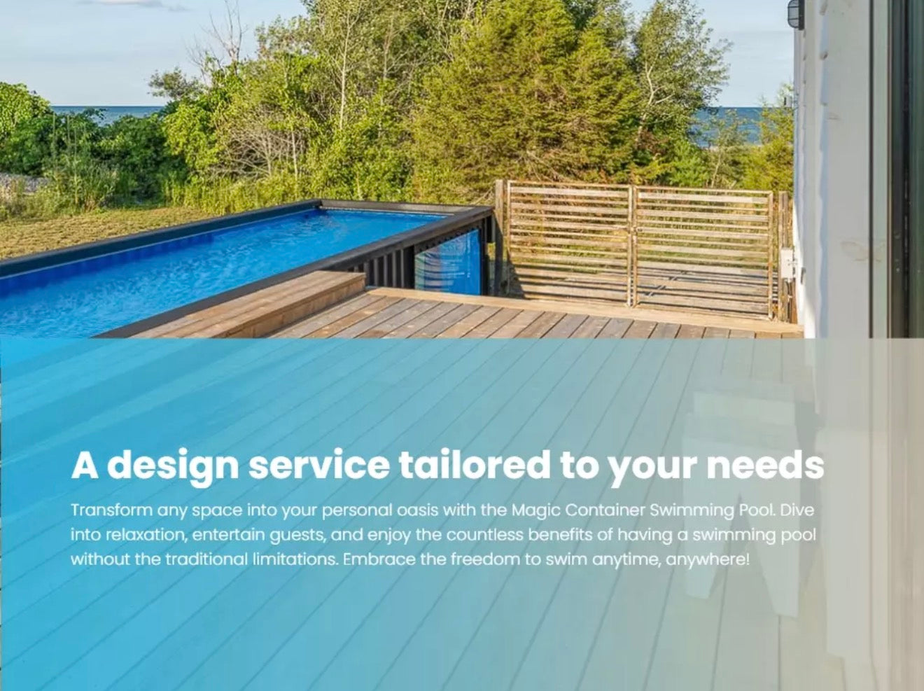 Container Swimming Pool – Supplied Or Supplied and Installed Australia (20ft)