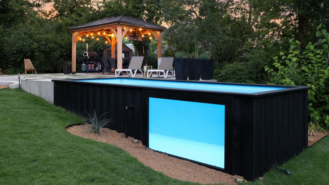 Container Swimming Pool – Supplied & Installed (40ft)